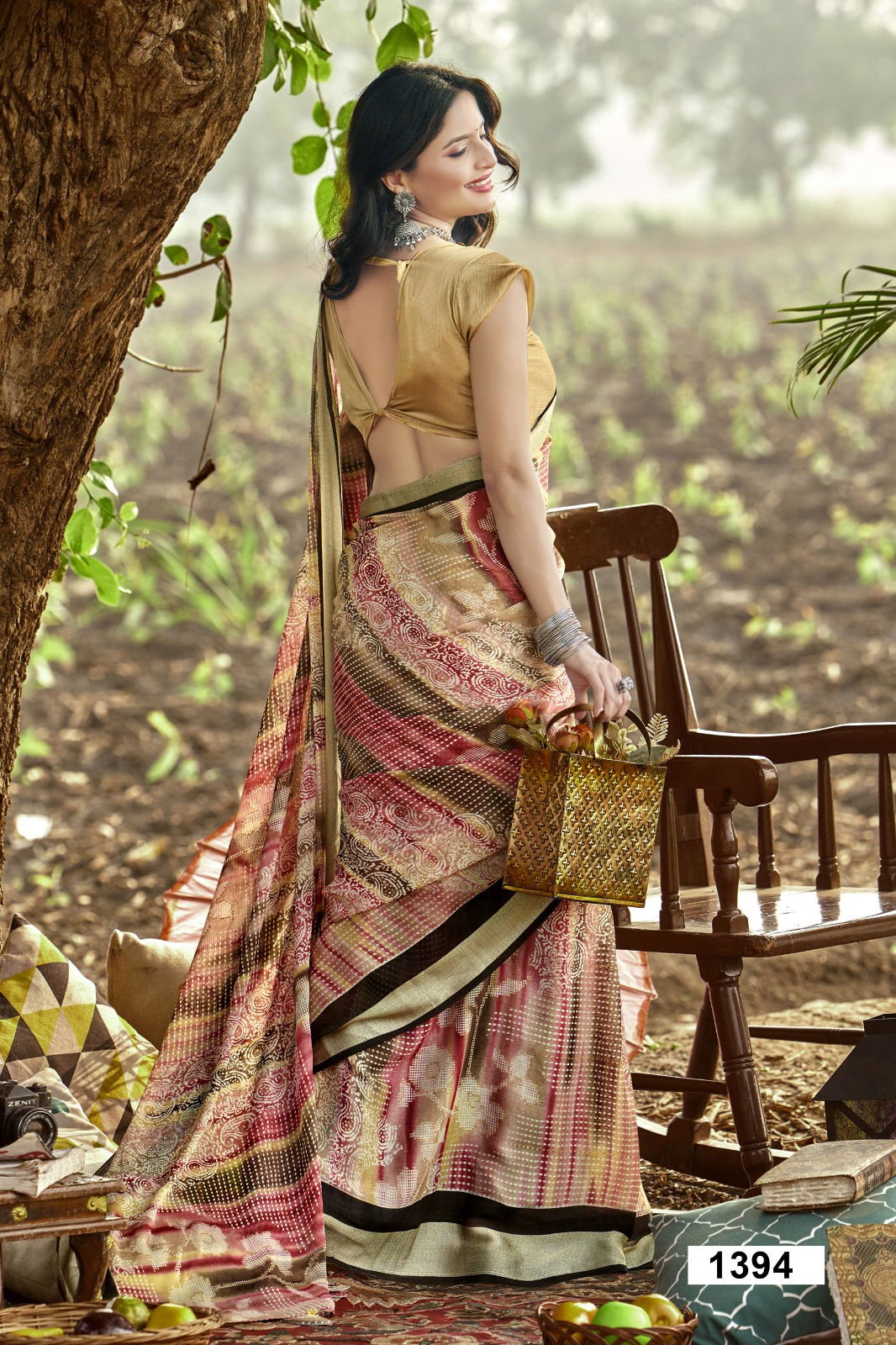 Komalika Vol 3 By Vallabhi Moss Chiffon Wholesale Daily Wear Saree In India